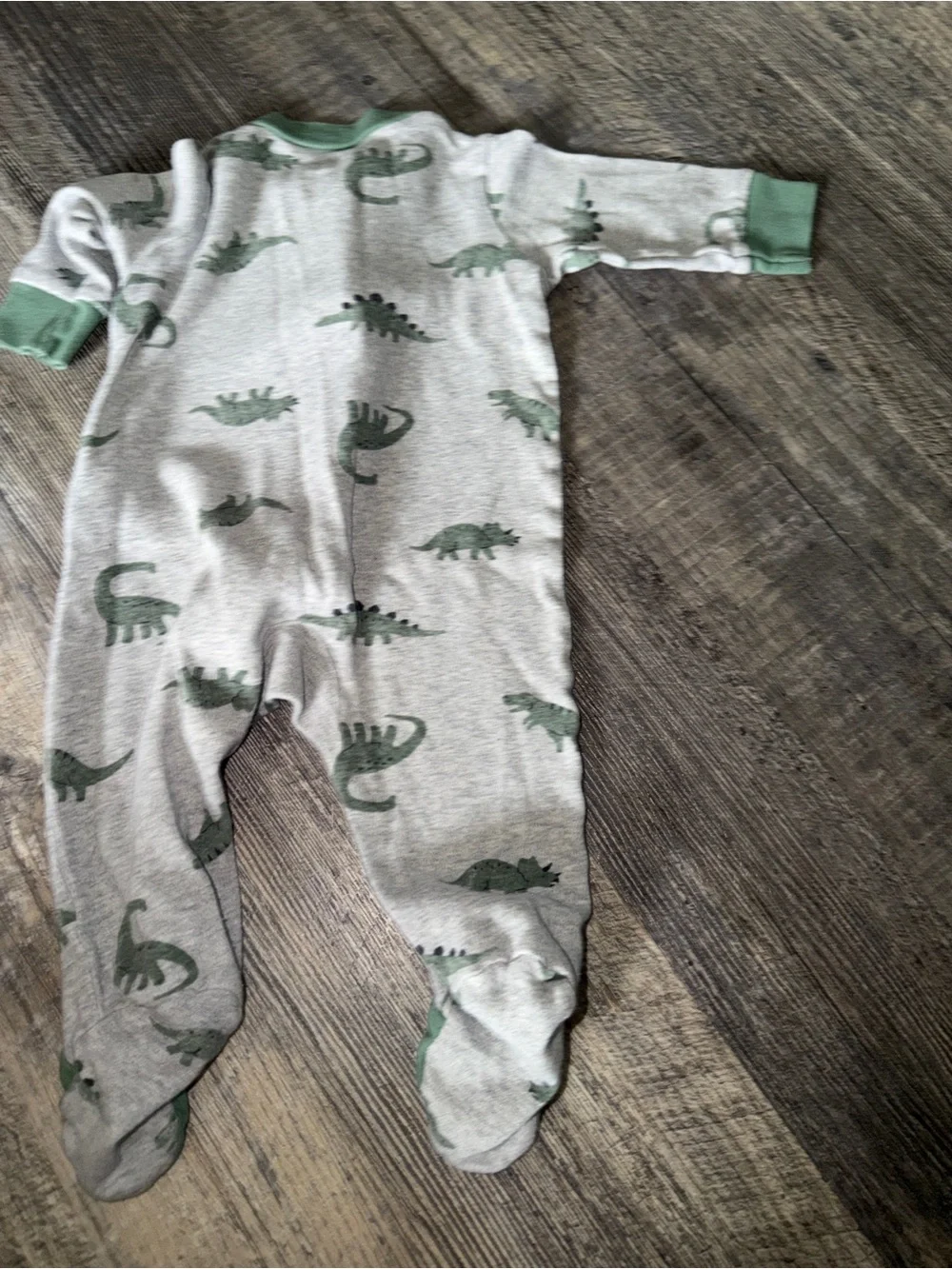 Neutral Dinosaur Print Cotton Footed One-Piece sleeper Lot 3-6M Bundle Carter’s